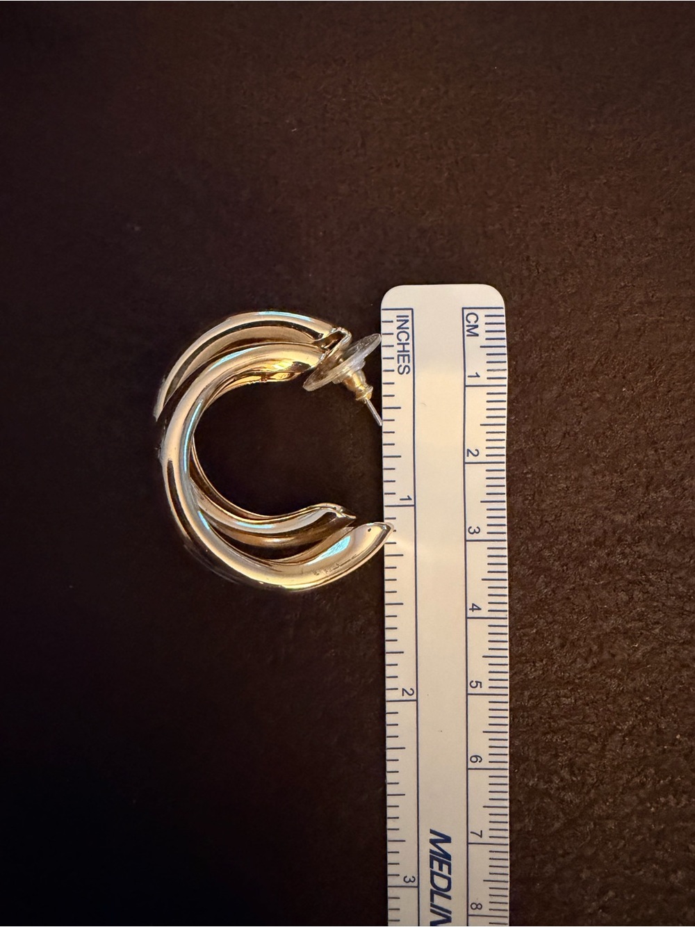 Gold hoop earrings